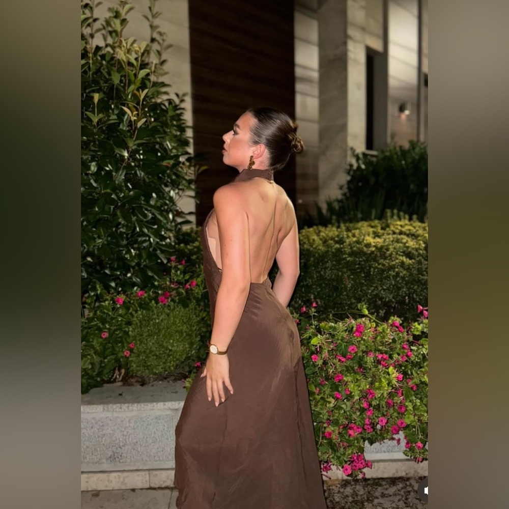 🛍️ NEW ZARA MIDI HALTER DRESS